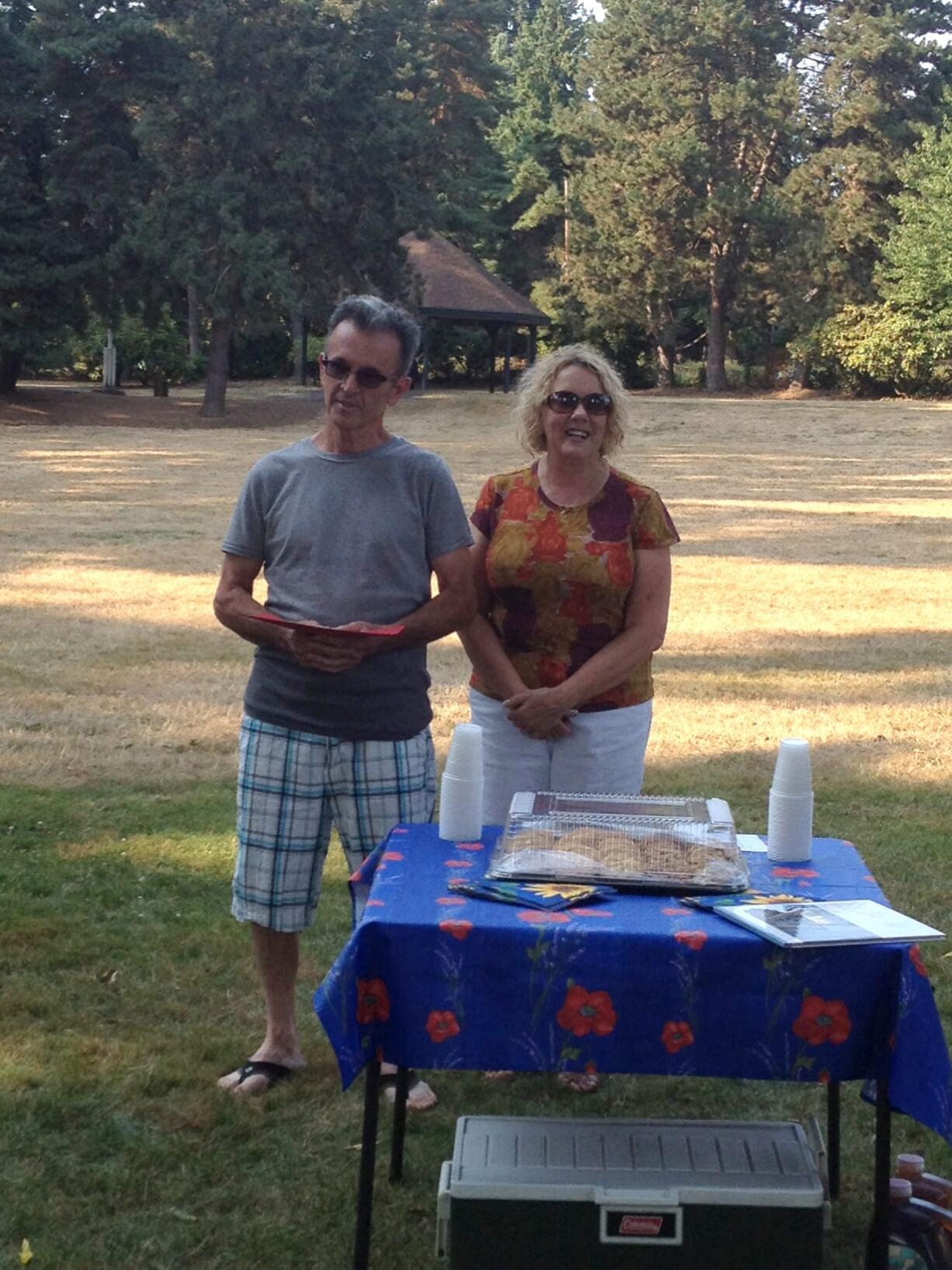 Arnada: Bruce and Judith Wood were honored by the Arnada Neighborhood Association with a Vancouver Sparkles award for helping fix up dilapidated houses and properties in the community.