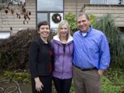 Dr. Jamie Khaw, left, Ilene LeClaire and Jarrett LeClaire came together after Ilene was diagnosed with breast cancer in 2009. Jarrett LeClaire and Khaw, a general surgeon, developed a solution that would make impalpable breast cancer tumors palpable, reducing the need for second surgeries.