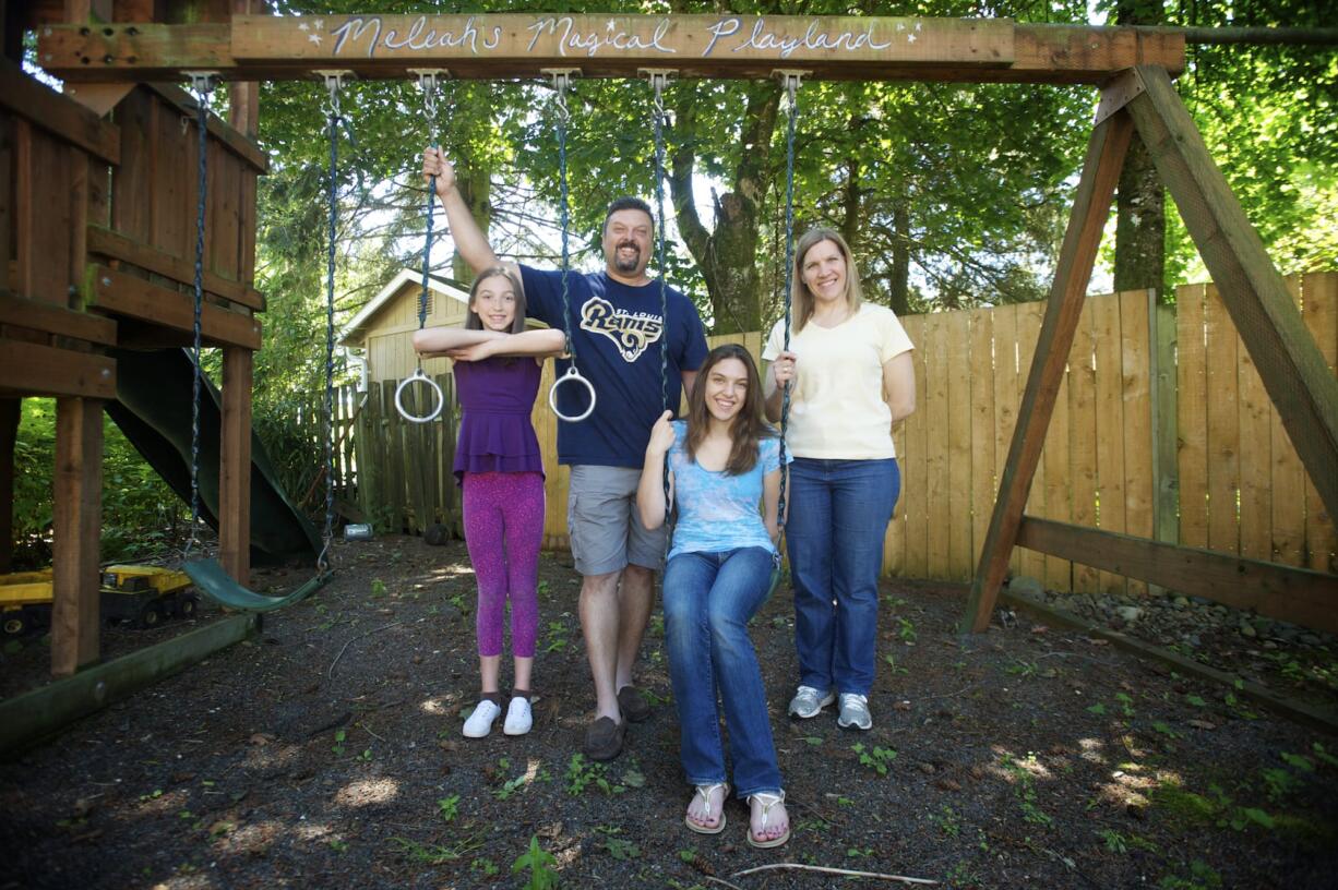 The Darland family -- Hillary, Ron, Meleah and Laura -- banded together when Meleah and Ron both battled illnesses 11 years ago. Meleah, now 16, was fighting leukemia while Ron was battling Hodgkin's disease.