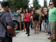 The Andersen family of Vancouver got a special performance outside their home Sunday afternoon from Panic! At The Disco frontman Brendon Urie, who also gave the family the 1972 Chevrolet Impala used in the band's &quot;Miss Jackson&quot; music video.