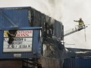 An early morning fire destroyed Crestline Elementary School in east Vancouver on Feb.