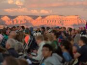 As the audience listens to the Utah Symphony perform Aug.