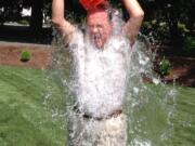 Clark County: Vancouver City Councilor Jack Burkman takes the ALS Association's Ice Bucket Challenge last month to support friend Mike Carnahan who was diagnosed with the disease 16 months ago.