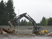 Not much was left of the iconic Steakburger on Tuesday morning as demolition crews made quick work of a restaurant that was popular with generations of Vancouver residents. The original Steakburger dates to the 1940s, and the building at 7120 N.E. Highway 99 opened Jan.