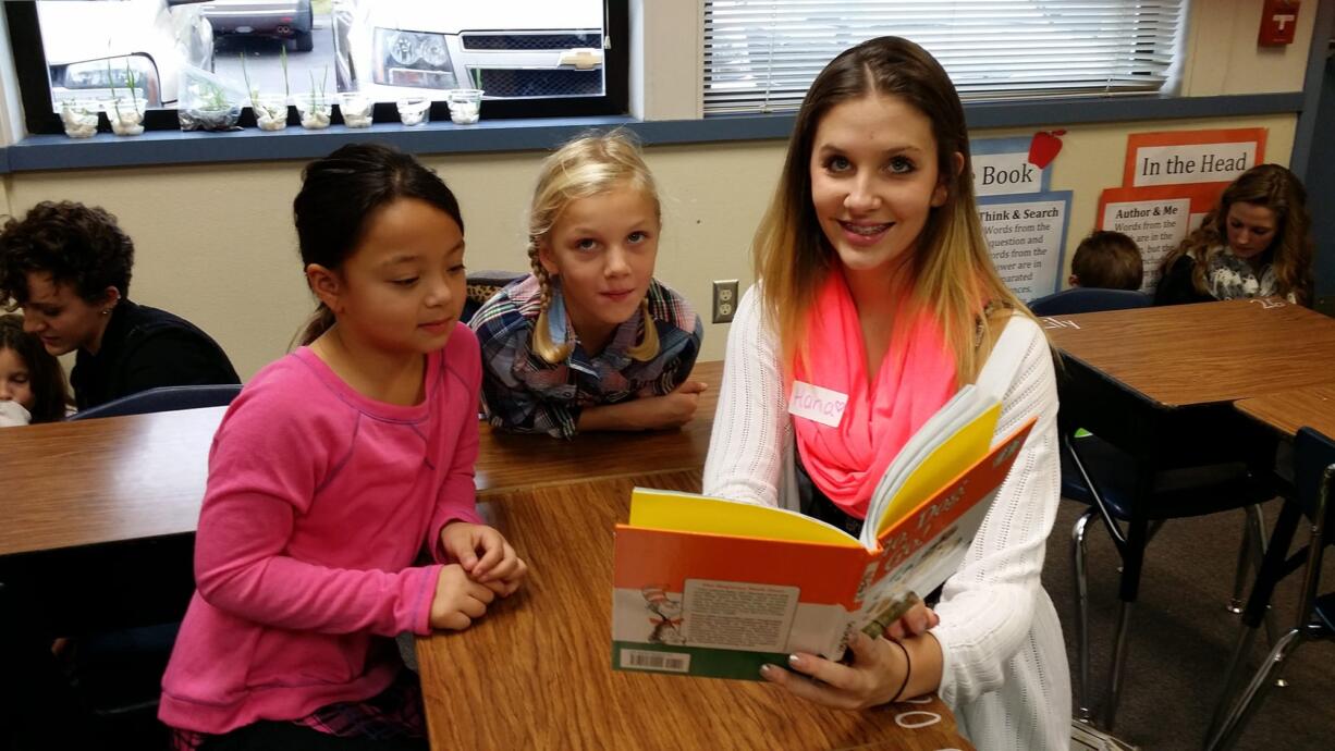 Washougal: Hana Nekvapil, right, shares some Dr.