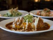 The Chili Colorado Burrito is among the items served at Trago Mexican Kitchen at Westfield Vancouver on Tuesday morning, August 25, 2015.