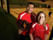 Enrique Ruiz of Washougal and Christine Barksdale of Vancouver are nationally ranked pickleball champions.