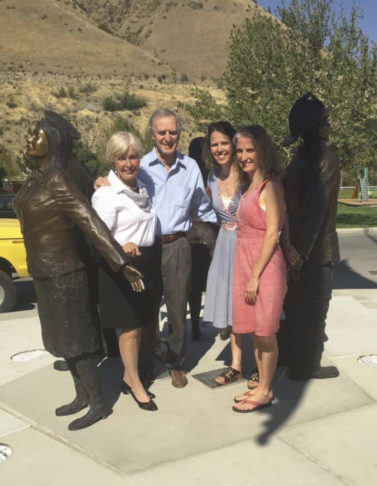 Battle Ground: Jim Demetro and his daughter Christin Demetro collaborated on their &quot;9/11 Spirit of America Memorial&quot; sculpture, which had a dedication ceremony at the Cashmere Riverside Center.