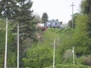 A Vancouver man allegedly cleared trees from this 15,000 square foot area of land below his home earlier this month.