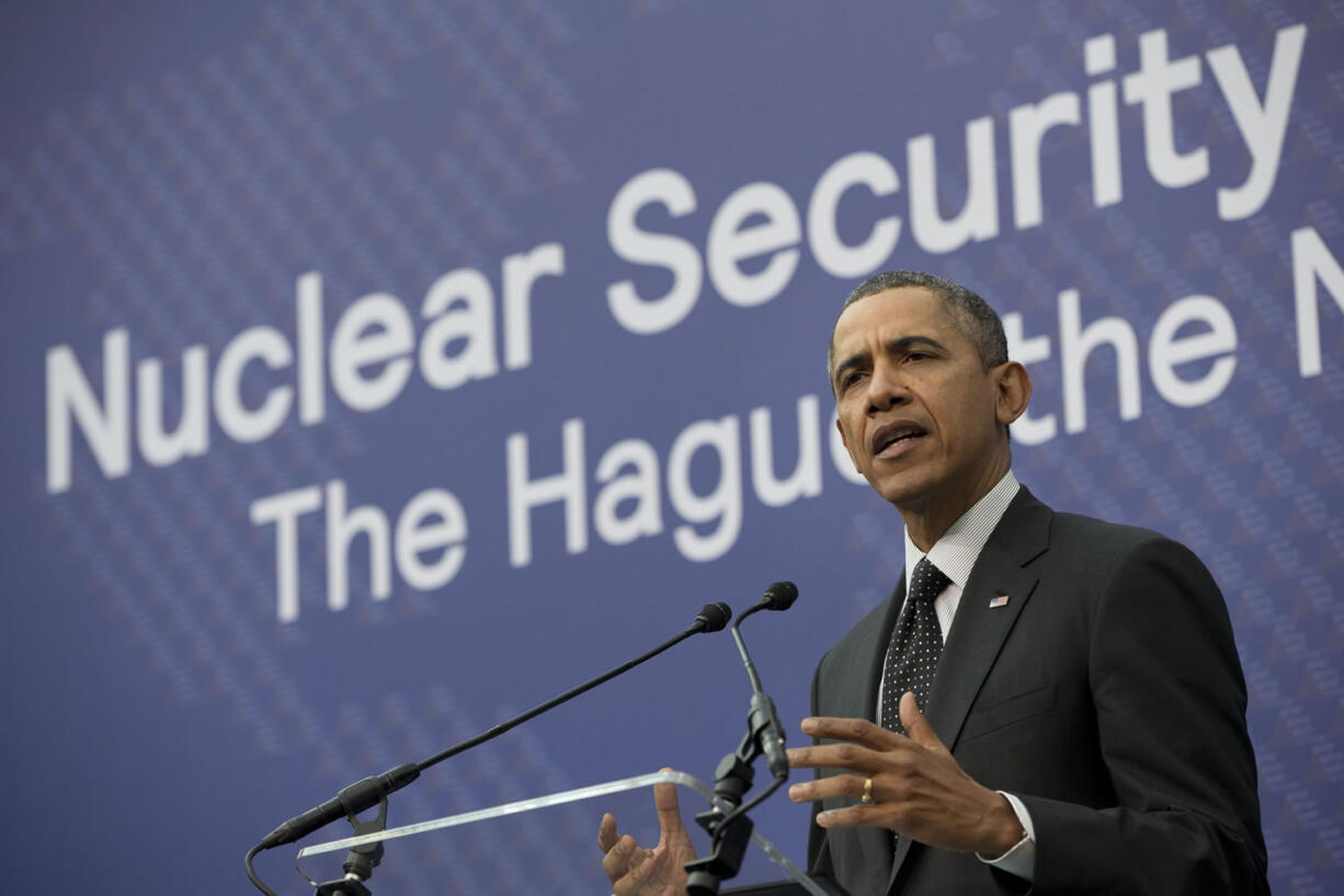 President Barack Obama is pleased with the world's progress on securing nuclear and radiological material since 2010.