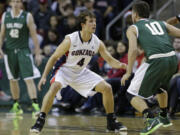 Gonzaga's Kevin Pangos scored 16 points against Cal Poly on Saturday, Dec. 20, 2014, in Seattle.