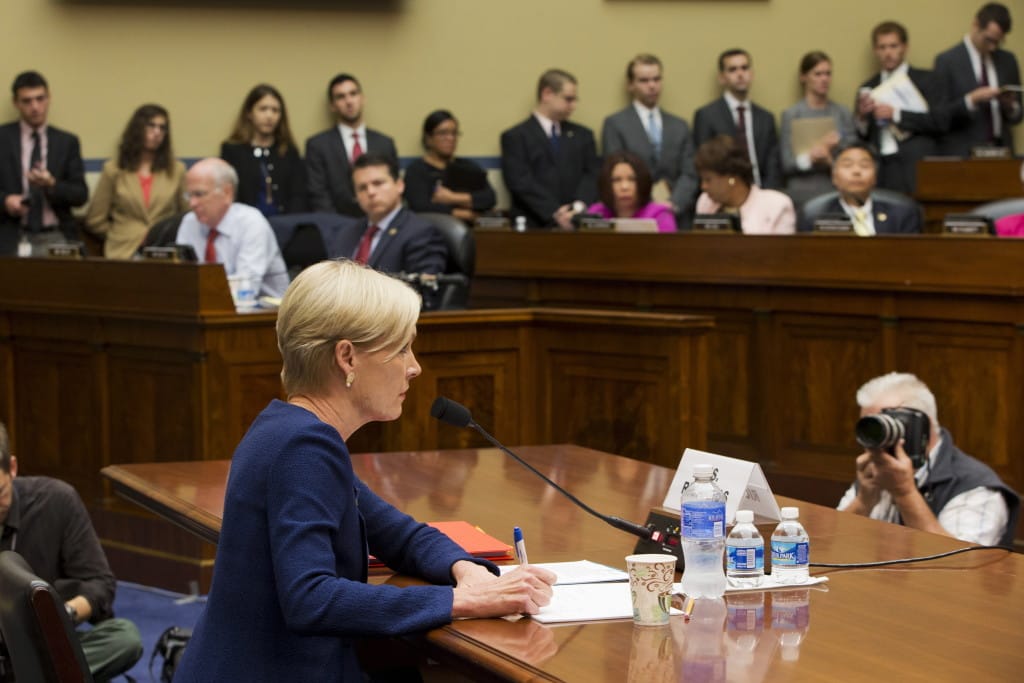 Planned Parenthood Federation of America President Cecile Richards testifies on Capitol Hill in Washington on Tuesday before the House Oversight and Government Reform Committee hearing on &quot;Planned Parenthood&#039;s Taxpayer Funding.&quot;  (AP Photo/Jacquelyn Martin)