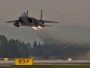 Tonight is the first of four nights where F-15s with the Oregon National Guard will be conducting routine night flying training.