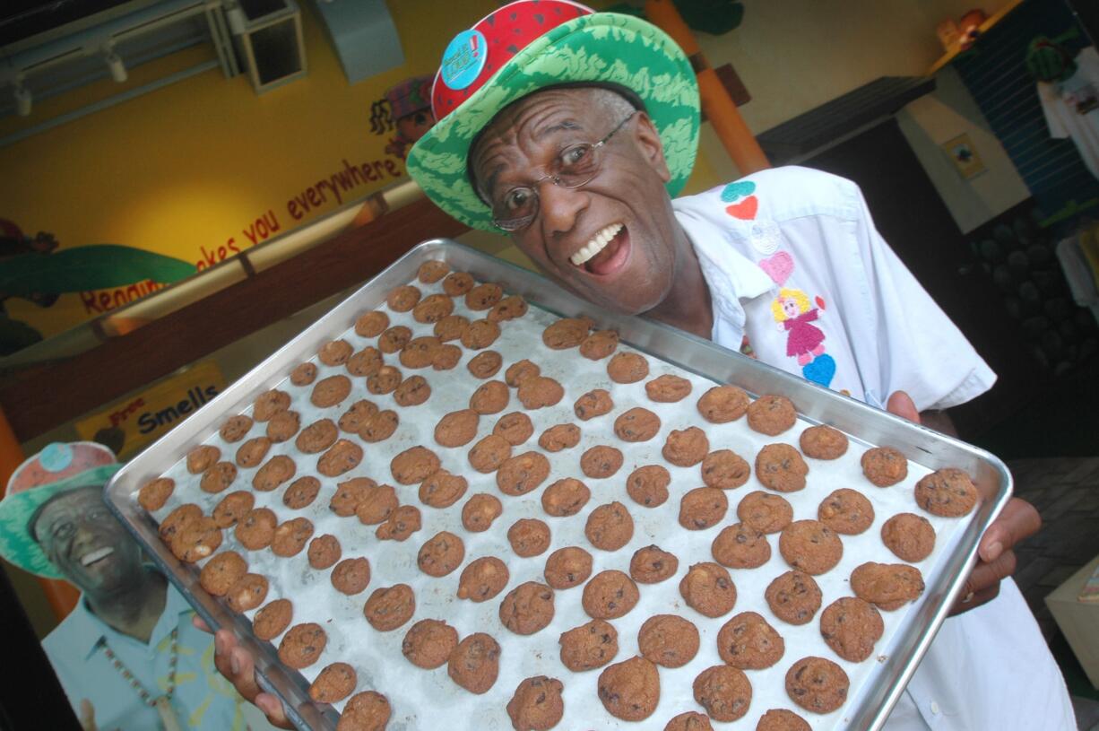 Wally Amos of Kailua, Hawaii, who in the 1980s lost ownership of his Famous Amos cookie company, is now selling his cookies at candy store Boardwalk Treats under the name, The Cookie Kahuna.