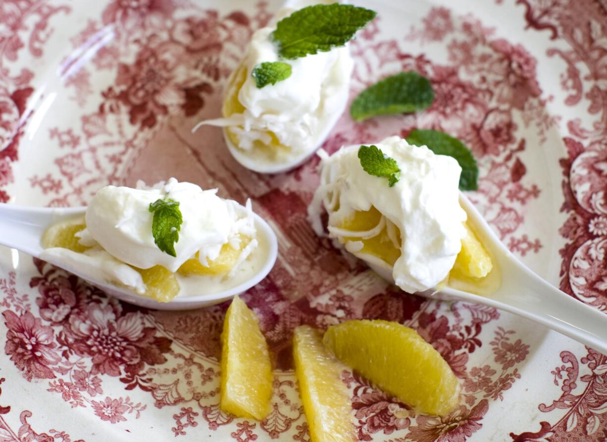 Coconut-Orange Ambrosia is a great dish for celebrating Chinese New Year.