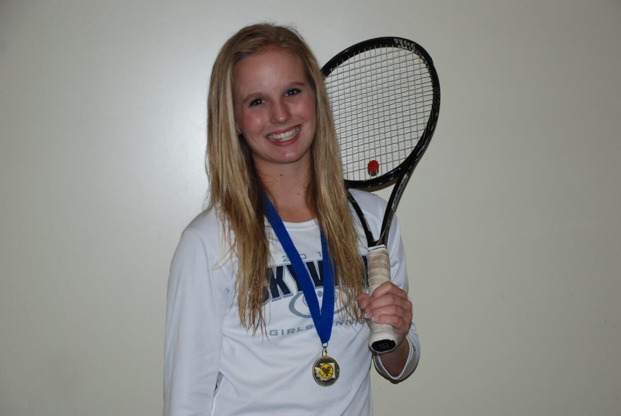 Skyview junior Sammi Hampton, three-time Class 4A state singles champion.