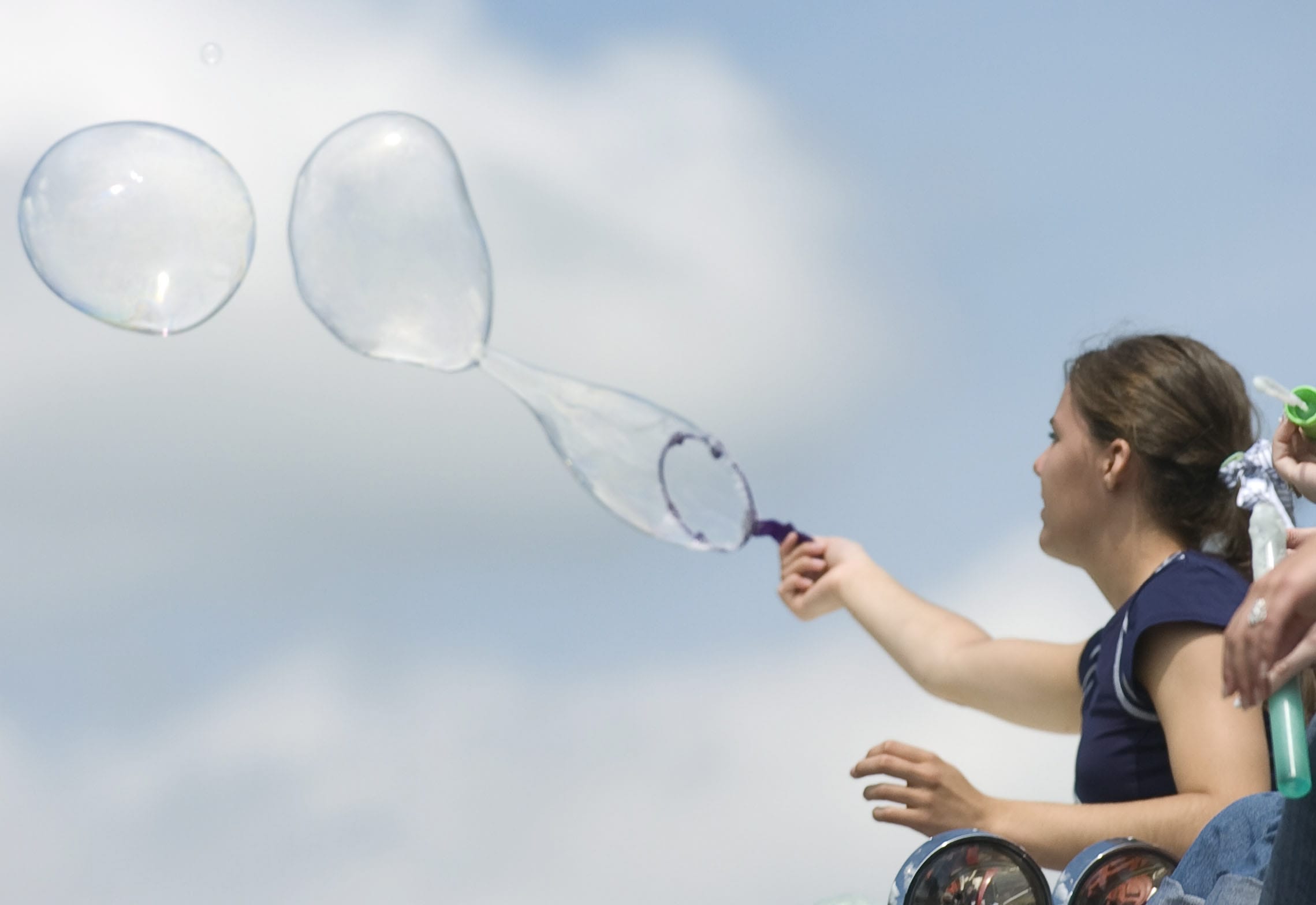 The Hockinson Fun Days festival brings out the characters, such as Lisa Farre of Hockinson, who launches bubbles from a fire truck in a previous year's parade.