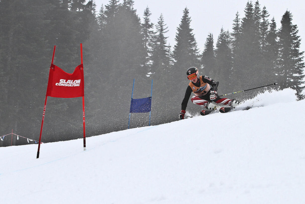 Clark County resident Luke Musgrave, 14, skis for Mount Hood Academy.