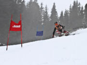 Clark County resident Luke Musgrave, 14, skis for Mount Hood Academy.