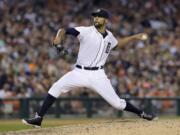 Detroit Tigers pitcher David Price pitched eight innings of one-hit ball against the Seattle Mariners on Saturday, in Detroit. The Tigers won 4-2.