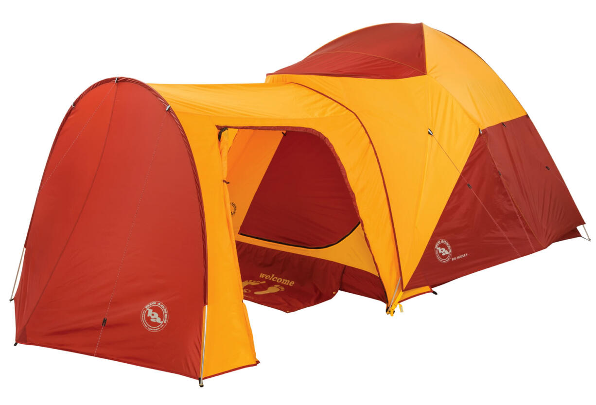 The Big Agnes Big House Tent for six people has a vestibule.