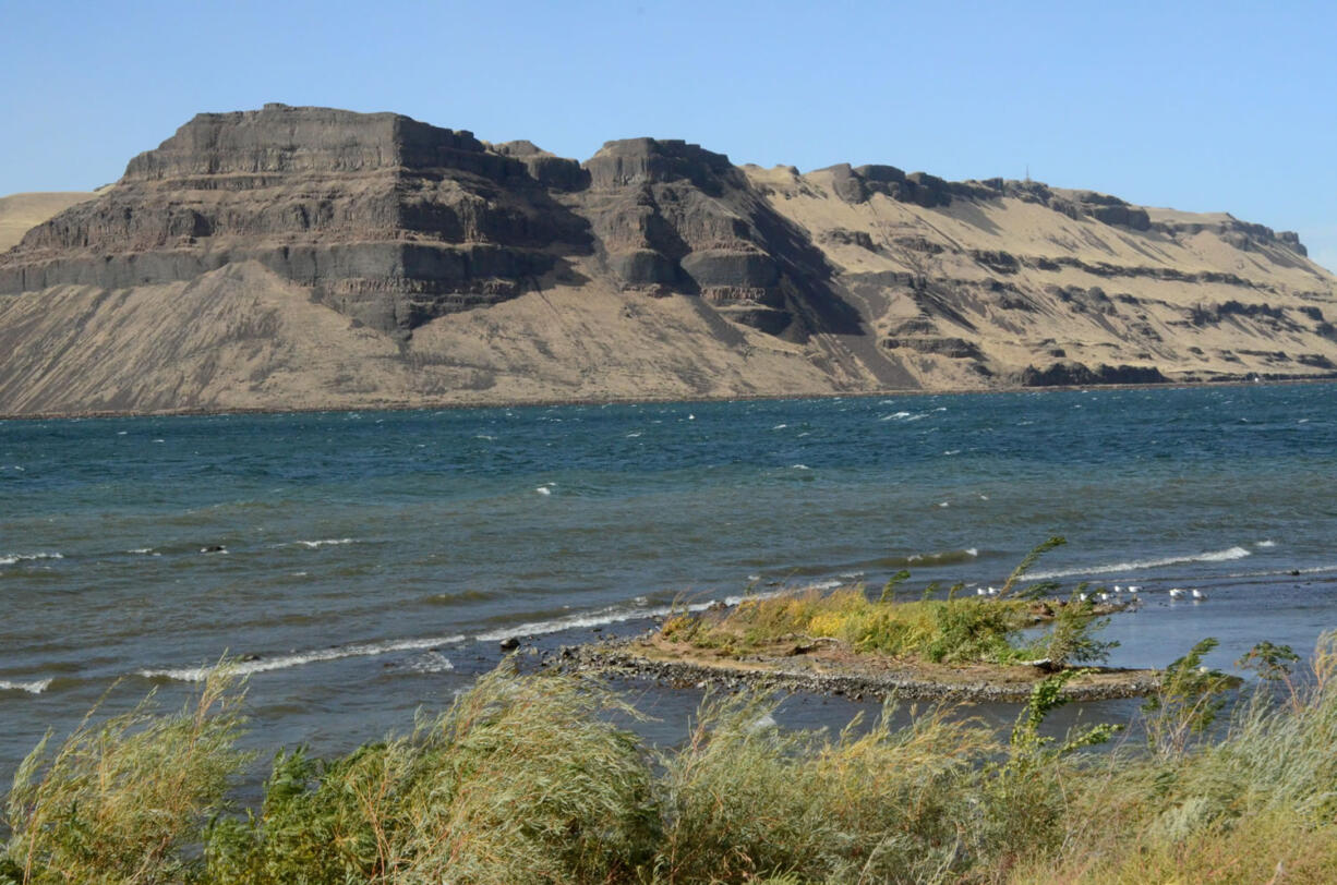 A National Natural Landmark, Wallula Gap, sits downstream on the Columbia River from Kennewick.