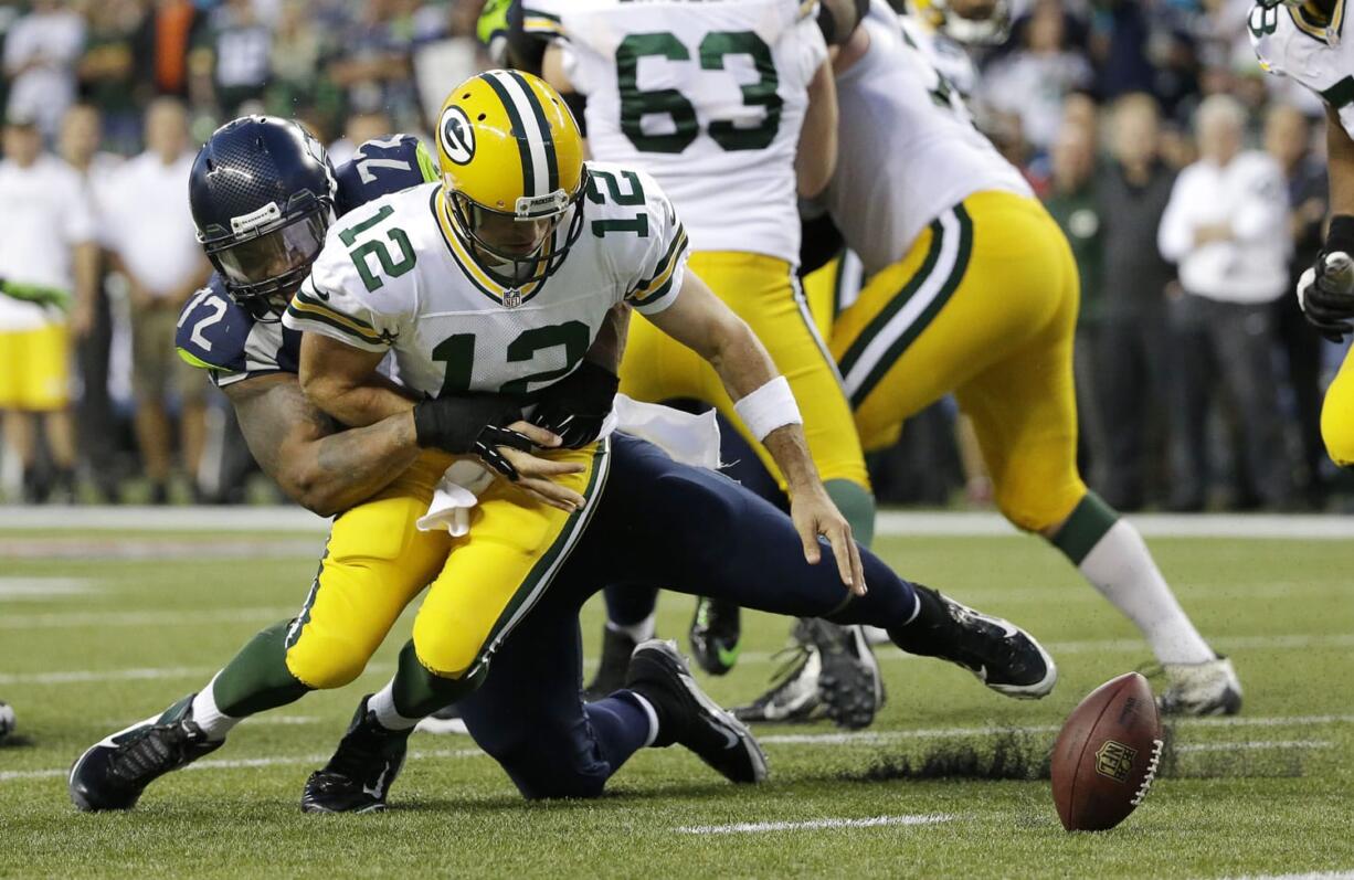 No. 1 - Seattle must make Aaron Rodgers move. The Green Bay quarterback is playing with a torn calf, which limited his mobility in last week's playoff win over Dallas. Still, Rodgers threw for 316 yards because he was able to stay in the pocket, where he threw 31 of his 35 passes.