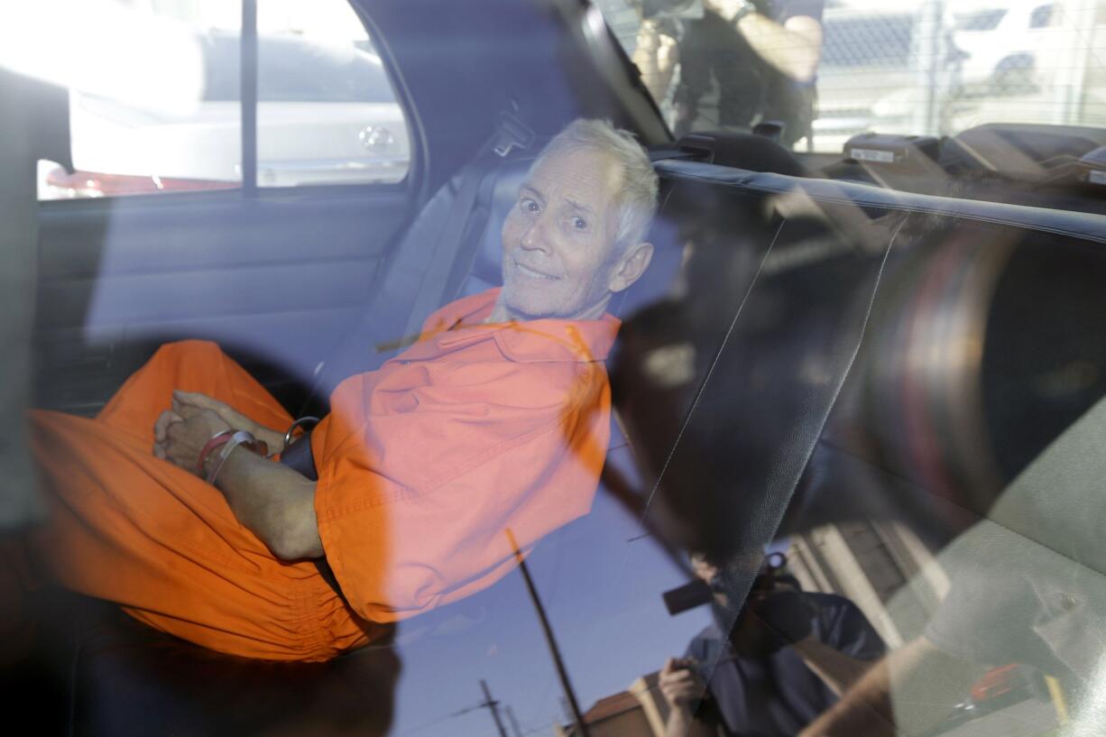 Robert Durst is transported from Orleans Parish Criminal District Court to the Orleans Parish Prison after his arraignment in New Orleans in March.