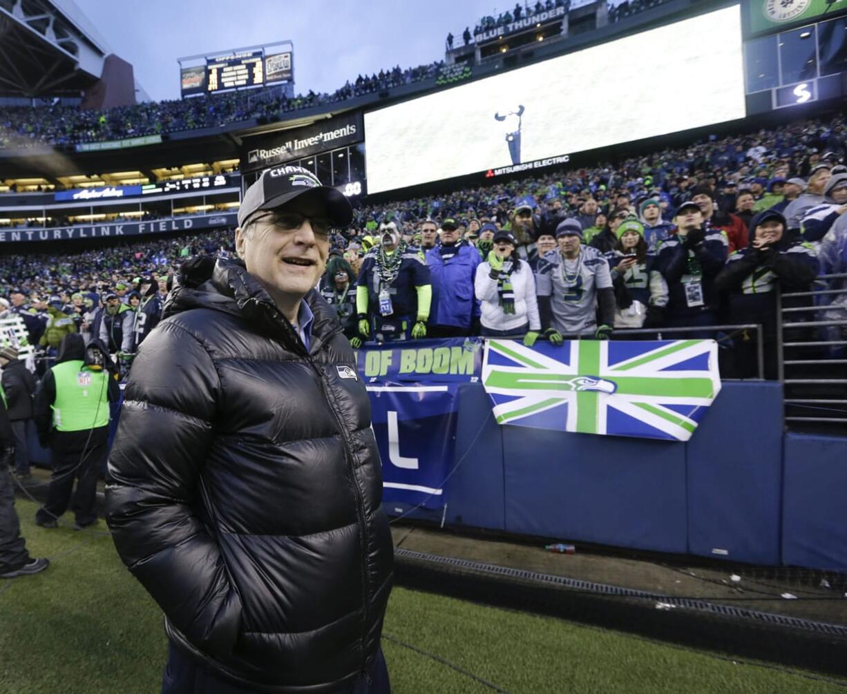 Seattle Seahawks owner Paul Allen at CenturyLink Field.