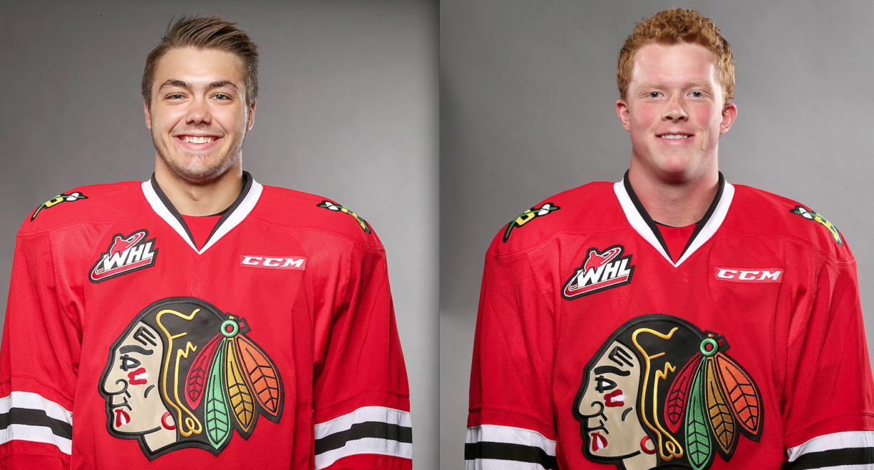 Blake Heinrich, left, and Alex Schoenborn are expected to be key players for the Portland Winterhawks this season (Photos courtesy of Portland Winterhawks).