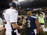 Denver's Peyton Manning, 37, and Seattle's Russell Wilson, 25, have the greatest age gap of any two starting QBs in the Super Bowl.