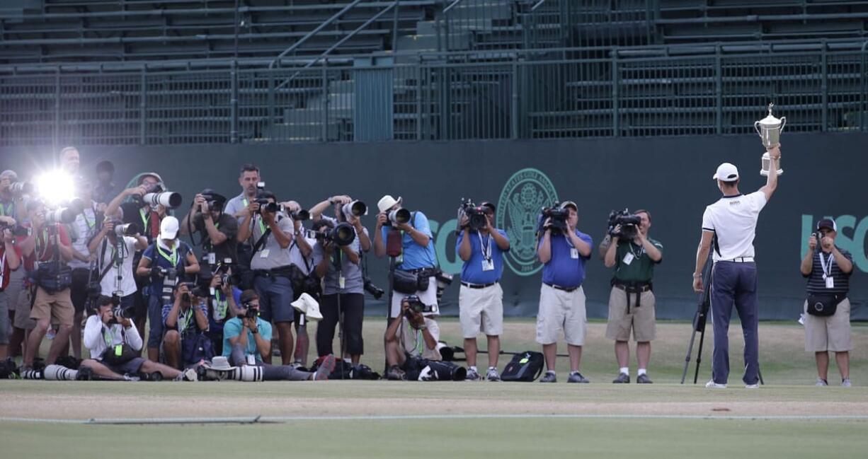 Martin Kaymer celebrates his title.