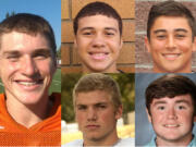 Week 4 prep football player of the week Gunner Talkington of Battle Ground with nominees Dustin Nettles of Evergreen, Jordan Del Moral of Camas, Jalen Williams of Ridgefield and Carson Slagle of Prairie