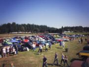 The Wheels and Wings Cruise-In is a part of the Port of Camas-Washougal's community appreciation day today at Grove Field Airport in Camas.