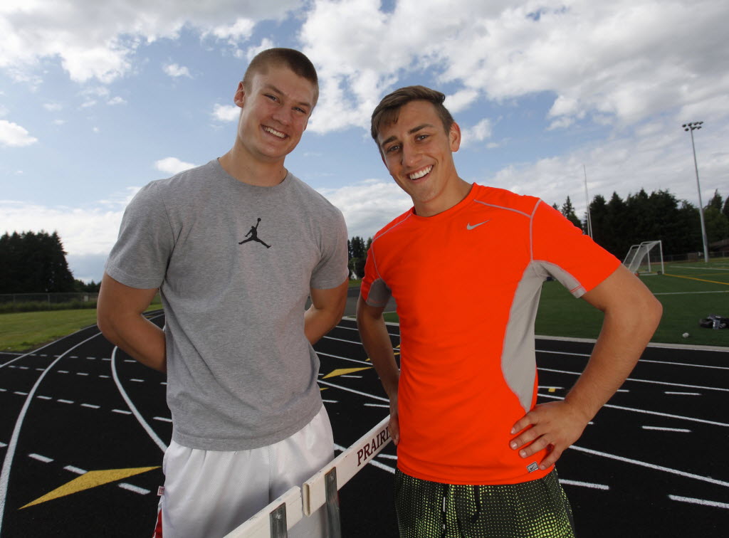 Prairie seniors James Phillips, left and Peter Zalk.