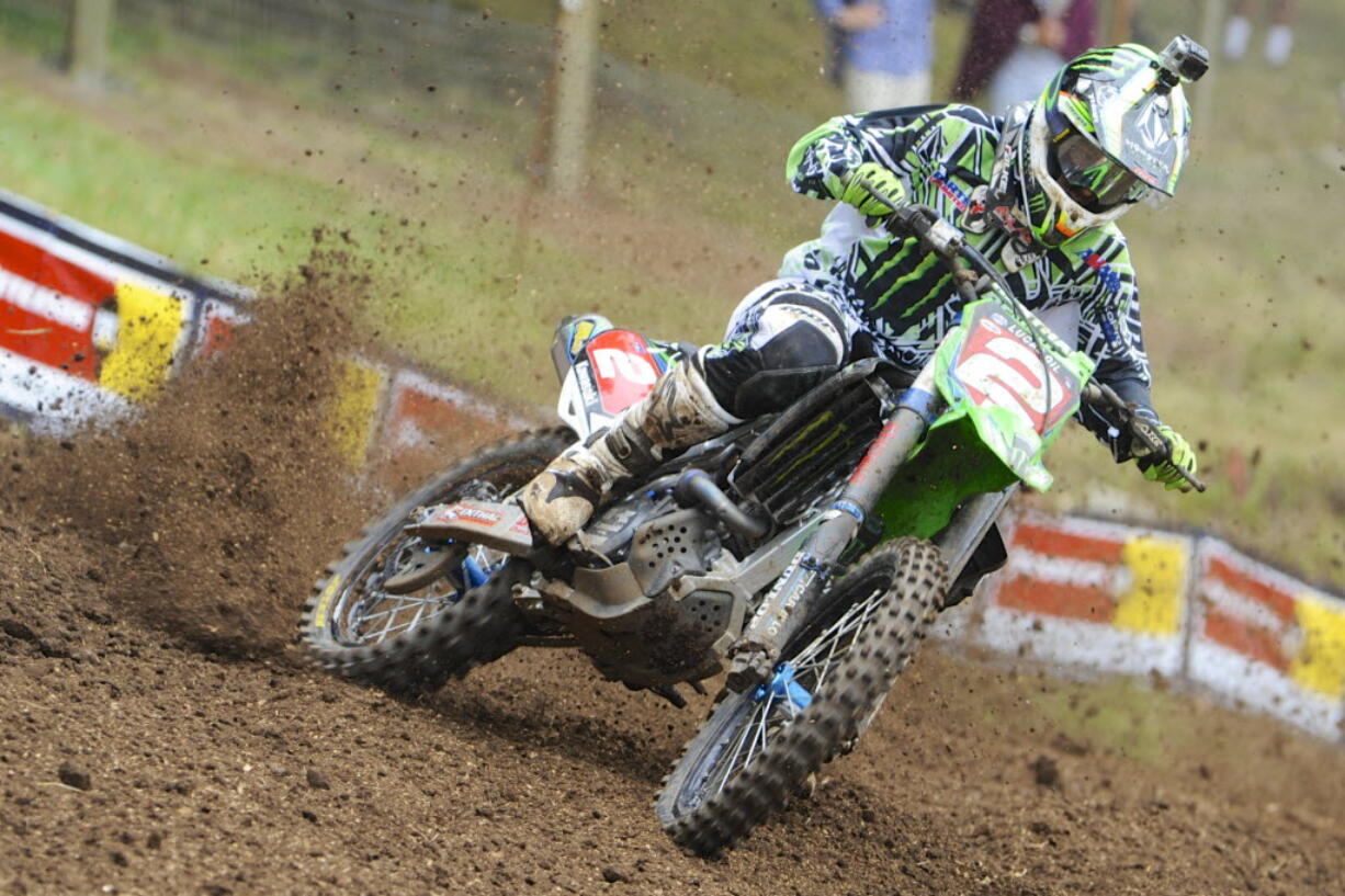 Ryan Villopoto, competing in the 450 class at the Lucas Oil Pro Motocross Championships in Washougal in 2013, will not be participating in the 2014 event due to knee surgery.