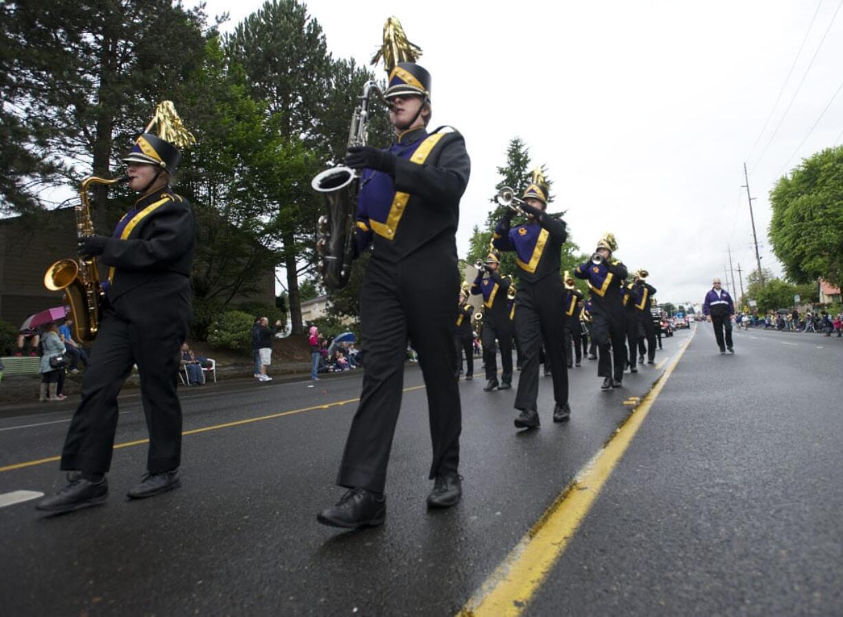 The Columbia River High School Marching Band has participated in Hazel Dell Parade of Bands since it began in 1964.