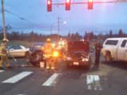 A noninjury crash at Northeast 72nd Av3enue and Northeast 199th Street has traffic backed up in the area.