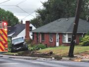 A vehicle that reportedly crashed into a power pole caused an outage this morning in the Lincoln neighborhood.