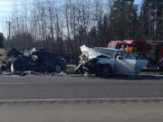 A wrong-way driver caused a two-car crash on Interstate 5 northbound just before 2 p.m. Friday. The crash killed a 6-year-old boy and critically injured his aunt and 10-year-old cousin.