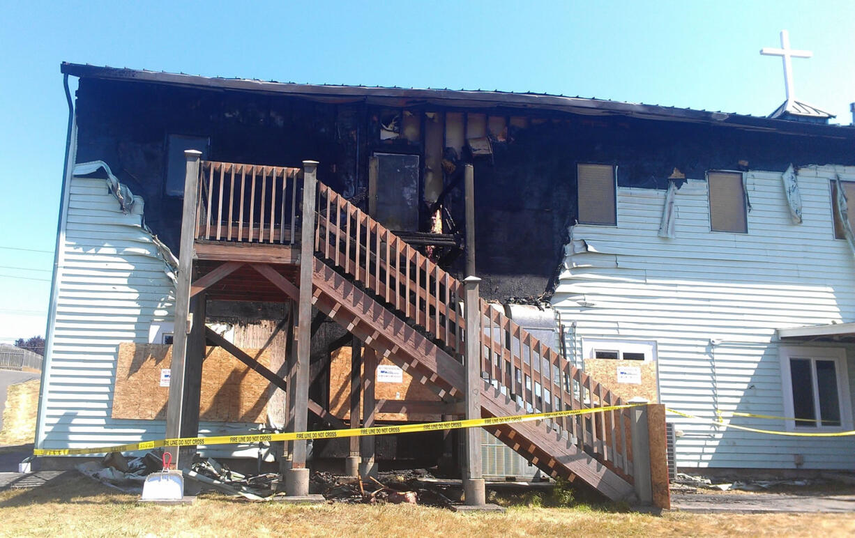 Fire tore through Amazing Grace Baptist Church early Sunday, causing an estimated $1.5 million in damage.