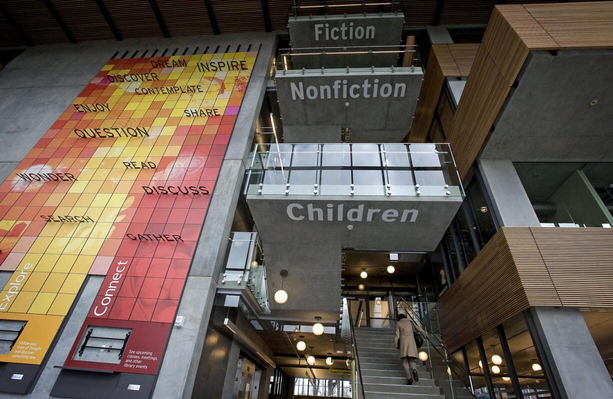 The Vancouver Community Library at 901 C St., which opened in  2011, has won new recognition from an international design organization for its signs and other elements of what is called &quot;wayfinding design.&quot;