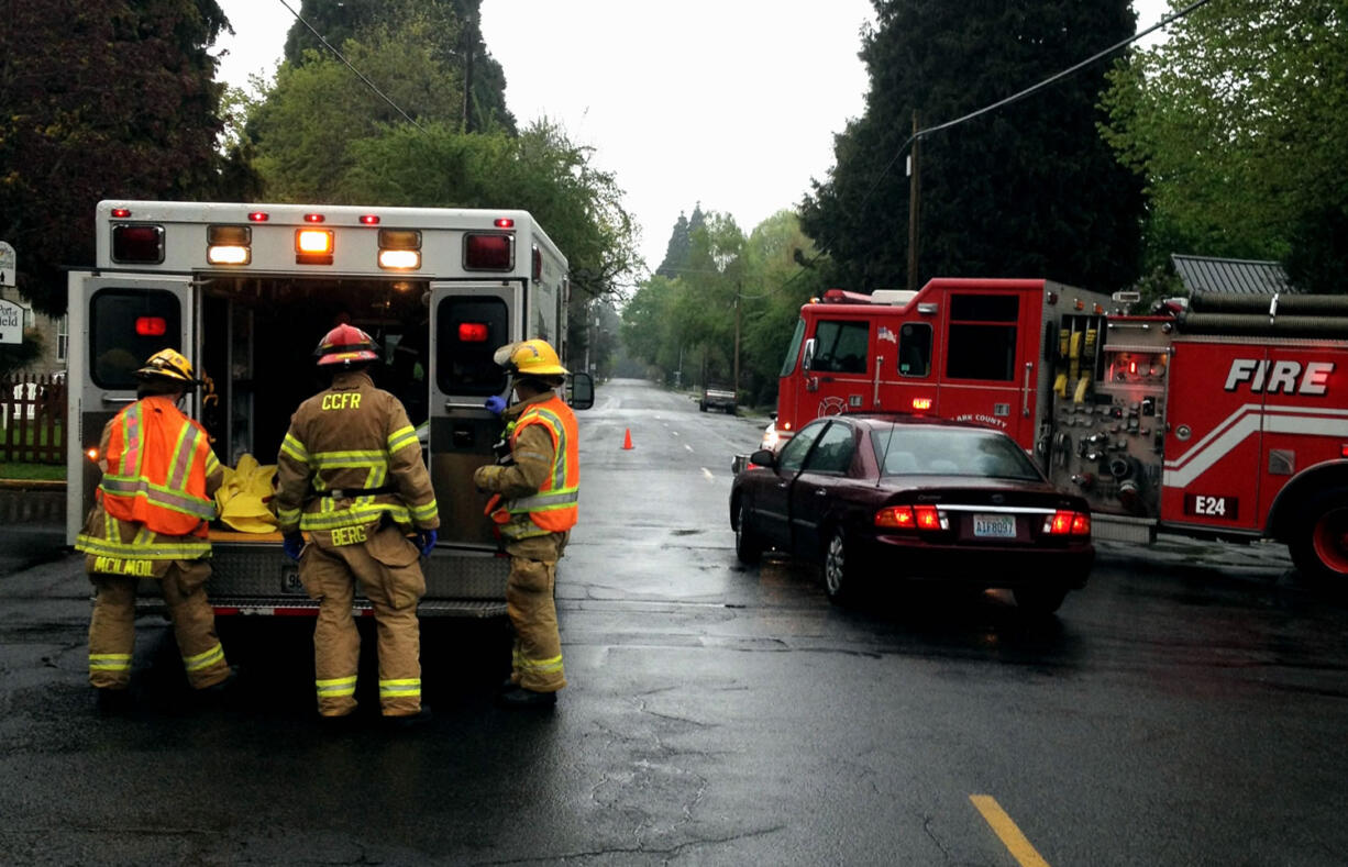 A Ridgefield girl was taken to an area hospital with minor injuries after she was struck by a vehicle in Ridgefield this morning, according to Clark County Fire &amp; Rescue.