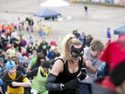 Sherri McMillan, owner of Northwest personal Training, dressed as Cat Woman in last year's March Muddy Madness event at the Woodland MX Park.