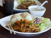 Spicy chicken shown April 11 at Teriyaki &amp; Noodles in Vancouver.