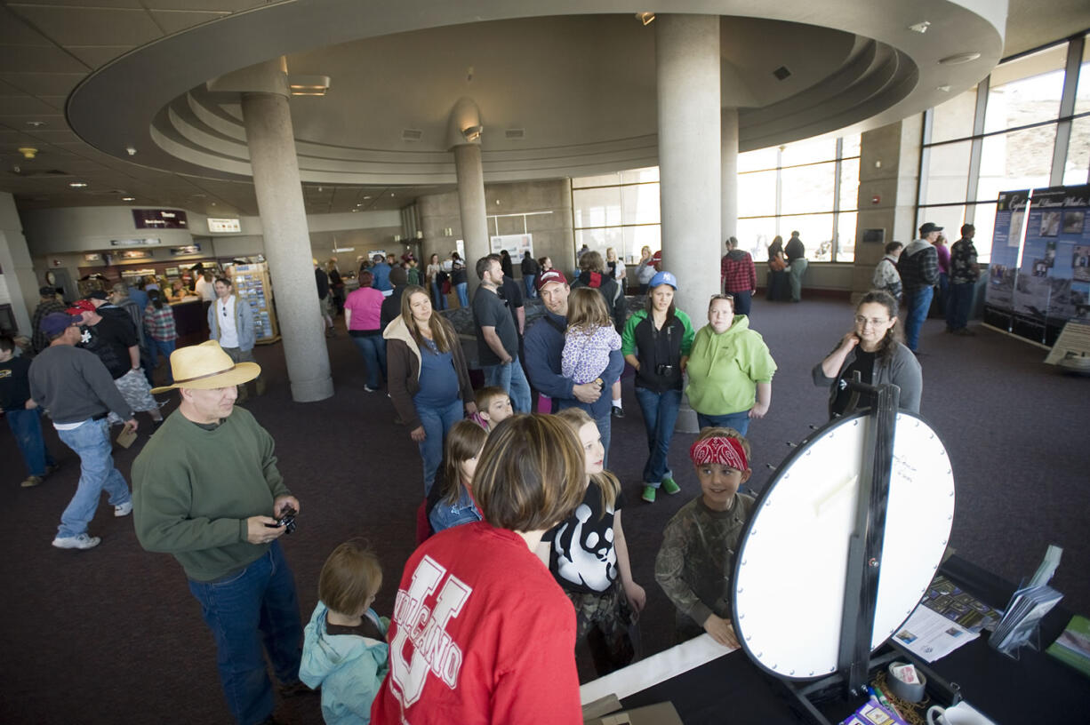 Hundreds of visitors made the trip to Johnston Ridge Observatory in 2011, 31 years after the 1980 eruption of Mount St.