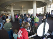 Hundreds of visitors made the trip to Johnston Ridge Observatory in 2011, 31 years after the 1980 eruption of Mount St.