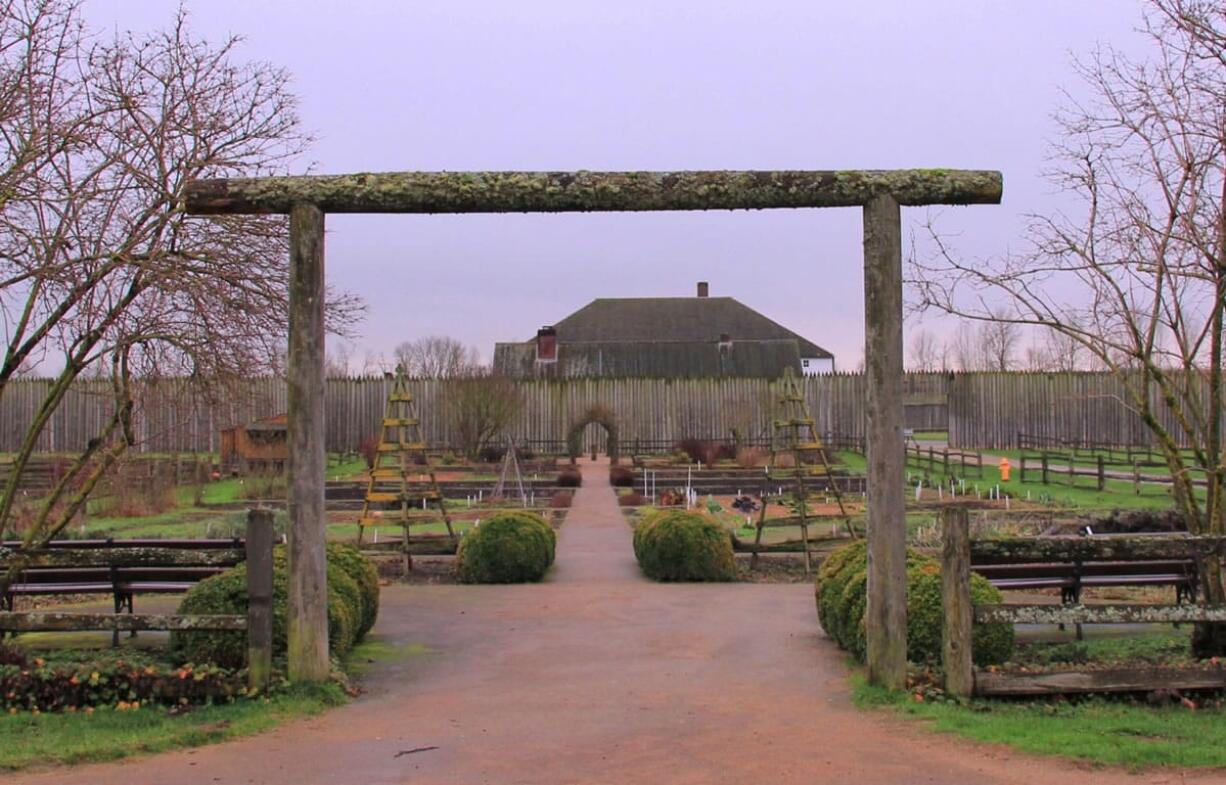 Robb Rosser
Even in winter, the structural layout of pathways, borders and rose arbors draws you into the Fort Vancouver Historic garden.