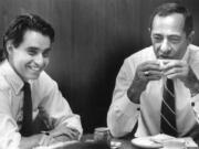 N.Y. Gov. Mario Cuomo would occasionally visit newspapers.