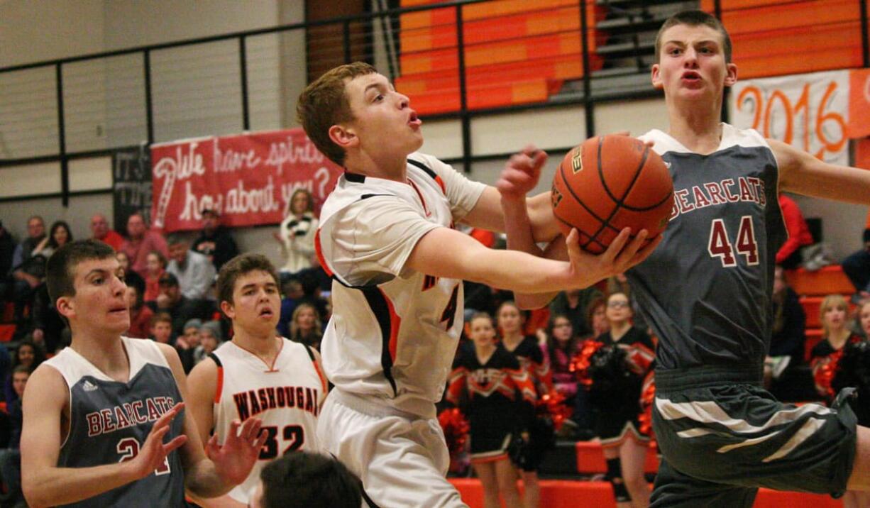 Collin Prangley glides by the Bearcats Friday, at Washougal High School. The Panthers defeated W.F.